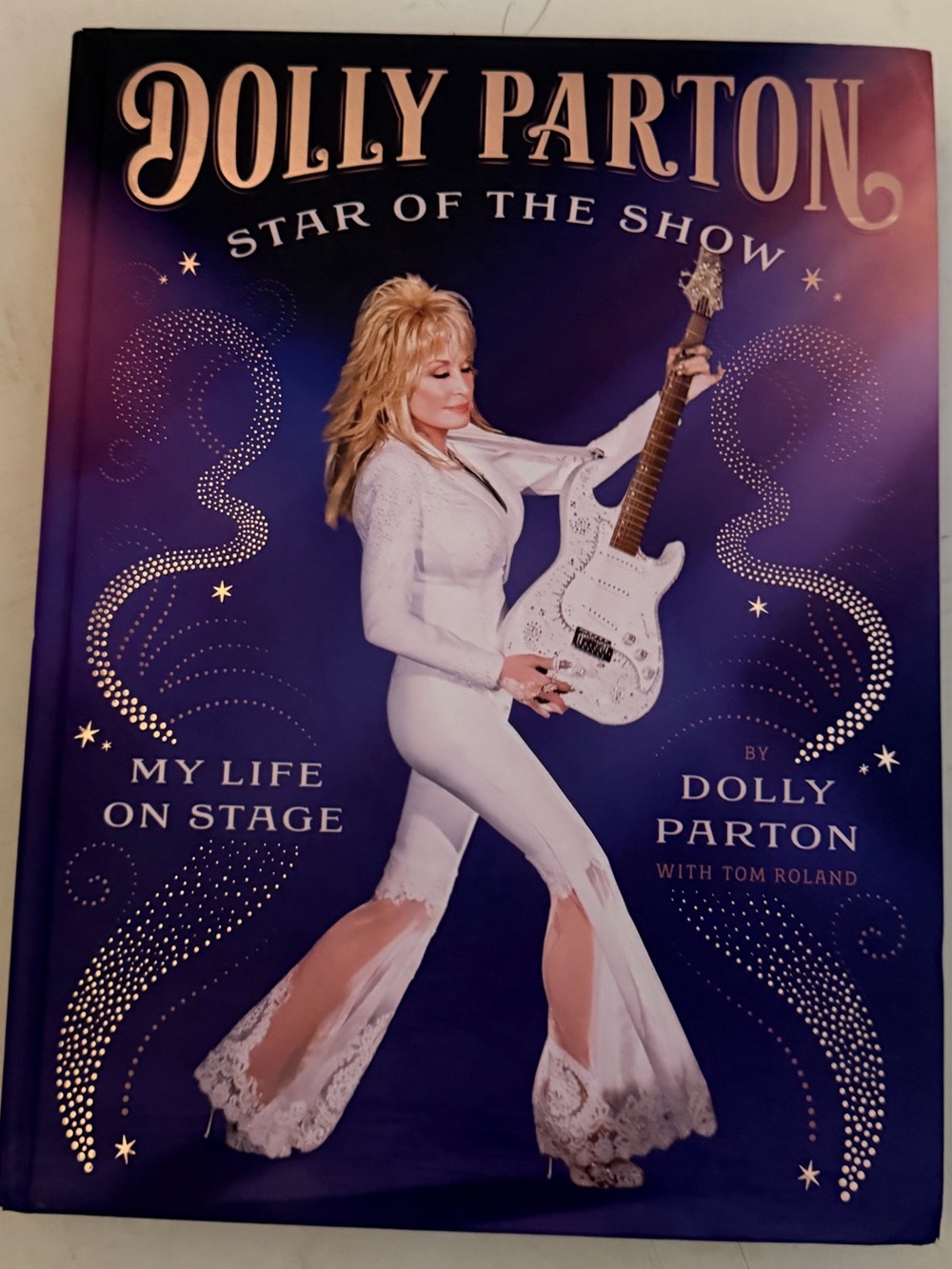 Dolly Parton- Star of the Show - Purple & White Coffee Table Book-New